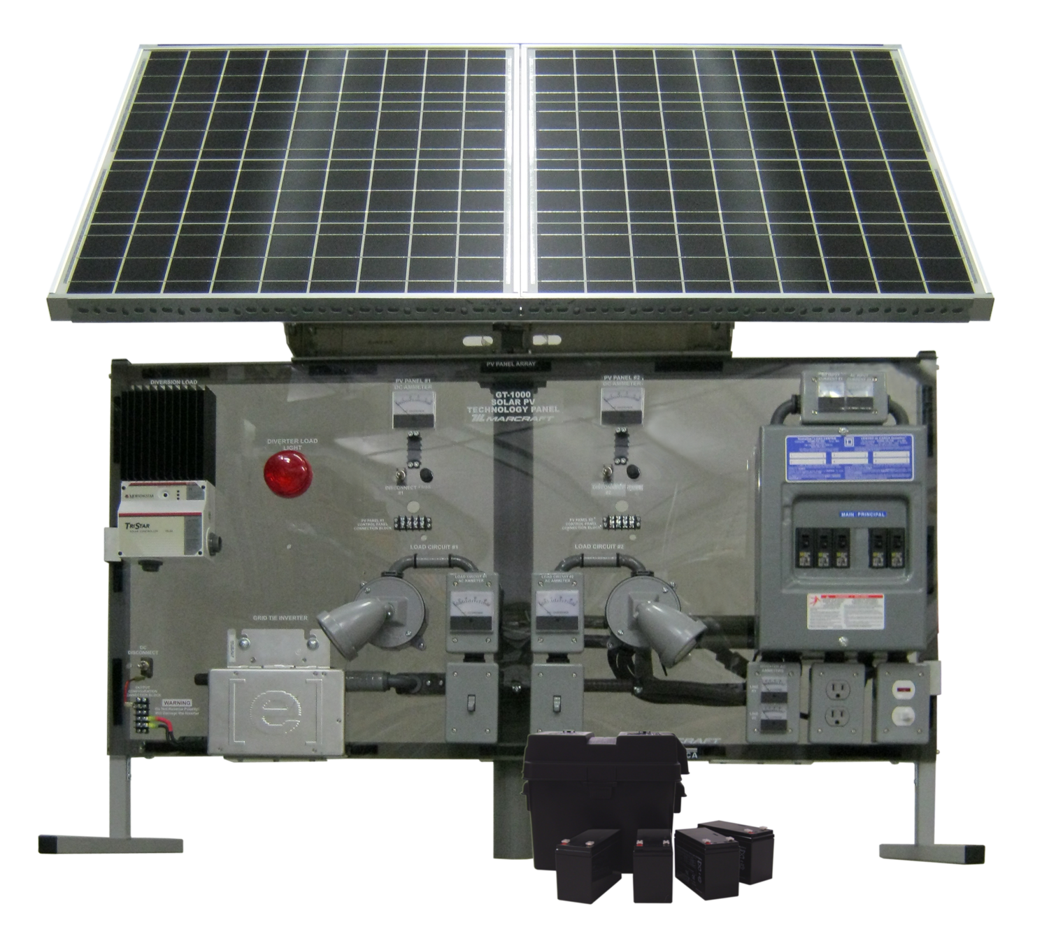 Marcraft's GT-1000 Solar Photovoltaic Installer Certification Program with Technology Panel and Batteries