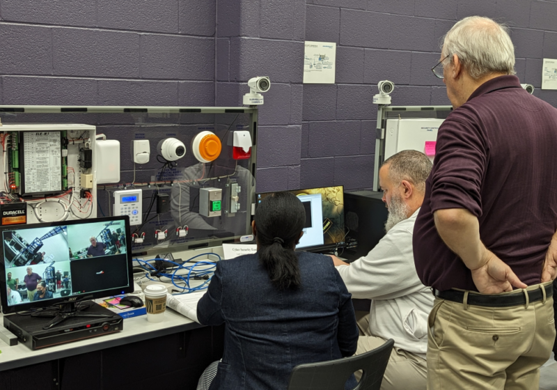 Instructor Training-Cobb County 2023-JAN 04 Cybersecurity Units in Instructor training on the security and surveillance program at Cobb County