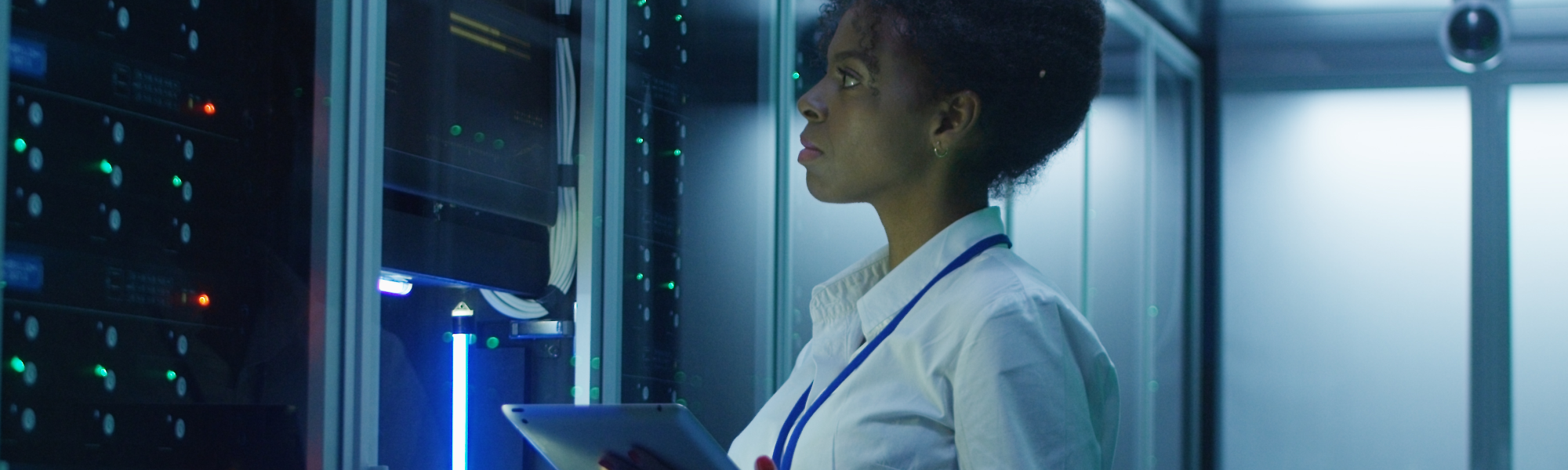 Inspecting IT Equipment in a server room