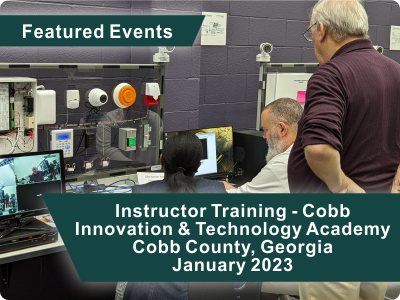 Featured events - instructor training - Cobb Innovations & Technology Academy (CITA) in Cobb County, Georgia in January 2023 for Cybersecurity Instructors