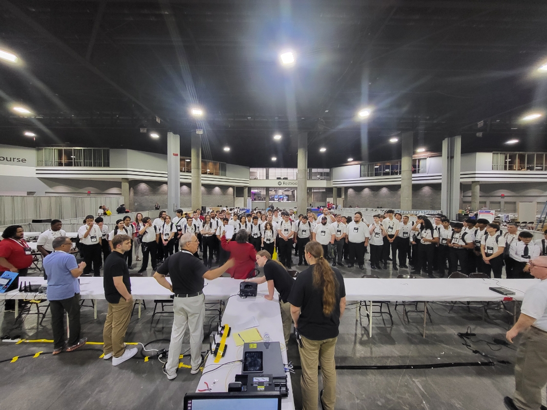 SkillsUSA National Cybersecurity competition contestants from 2024