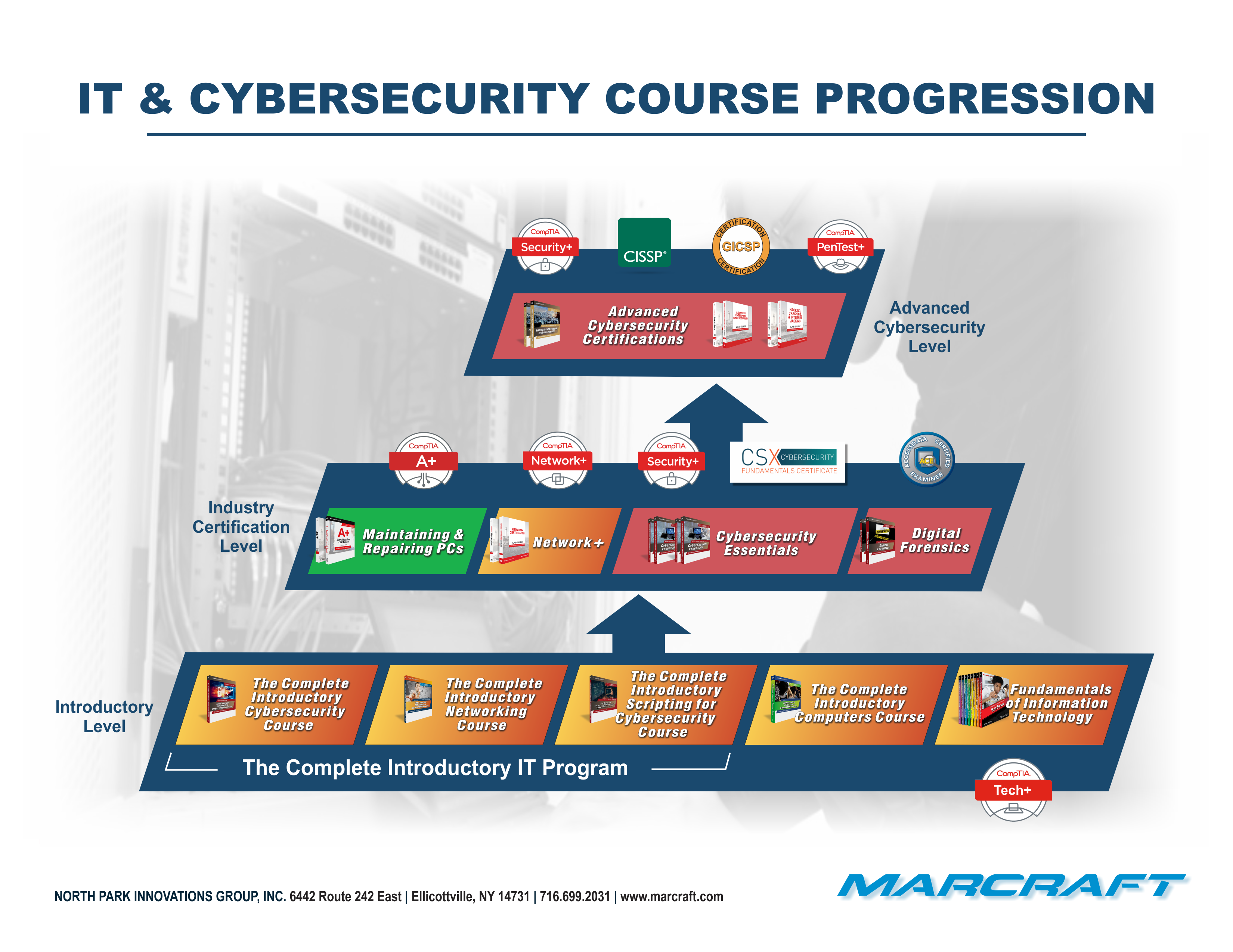 Image showing IT and Cybersecurity Training Program Course Levels for Educators