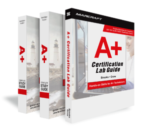 Image of the A+ Study Guide and A+ Certification Lab Guide for Maintaining and Repairing PCs
