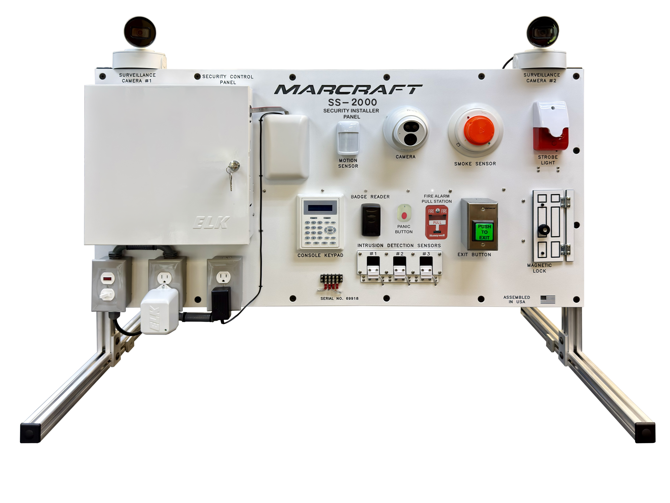 SS-2000 (2026) The SS-2000 Panel with DVR and External Storage from the Security & Surveillance Certification Program